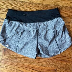 Speed up shorts Lululemon size 6 tall 4 inch